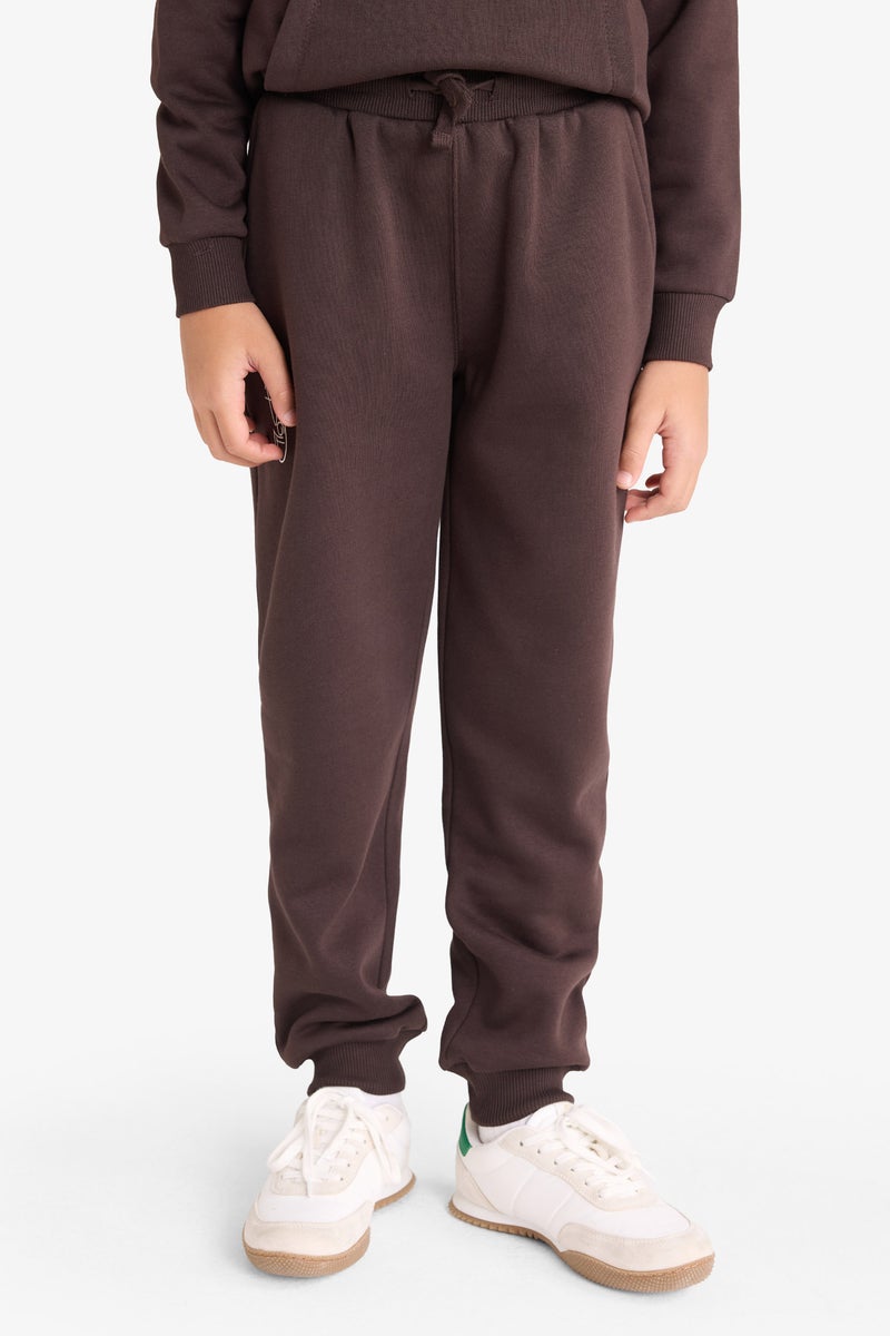 DeFacto Brown Boy Boy Elastic Waist Printed Sweatpants Casual - Image 4