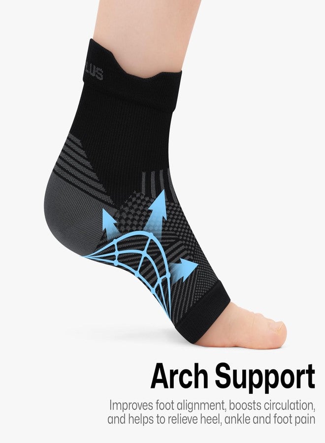 PAPLUS 6 Pairs Plantar Fasciitis Socks for Achilles Tendonitis Relief - Ankle Compression Socks for Women & Men - Ankle Brace with Arch Support for Swelling, Plantar Fasciitis Relief - Image 5