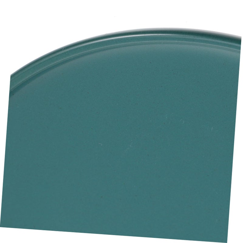 Green Ceramic Cat Bowl Anti Skid Shallow Dish With Protective Neck Design Easy Clean - Image 4