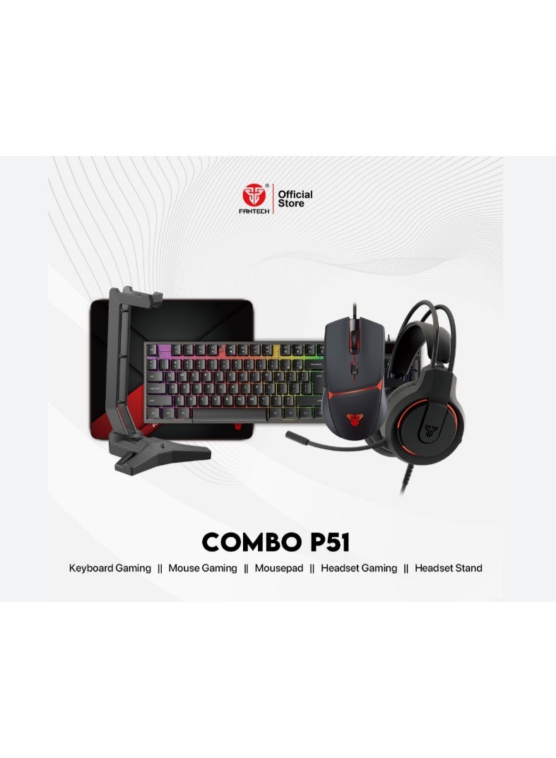 فانتيك Fantech P51 5 In 1 Gaming Combo Set