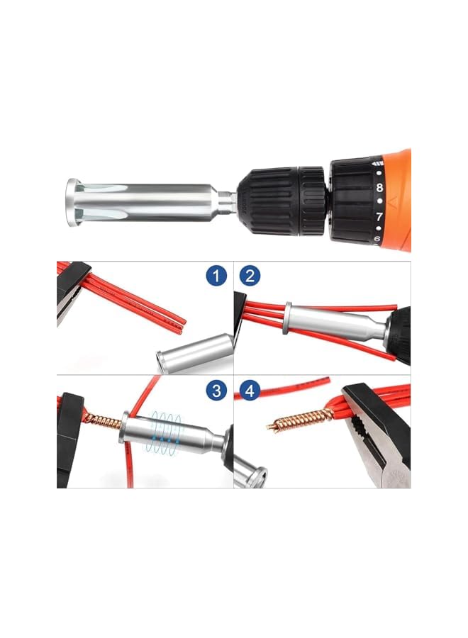 promass Wire Twisting Tool Wire Twister Wire Connector,Wire Twister Tool for Drill,Wire Stripping And Twisting Tool,Cable Quick Stripping (Size : A) - Image 3
