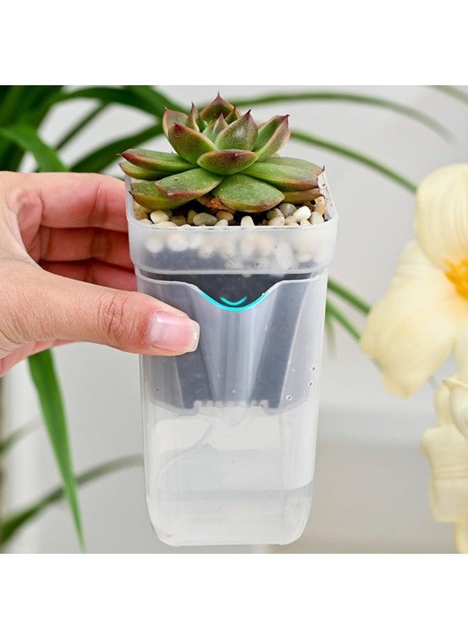 Semi-hydroponic Planting Pots for Succulents with Self-Watering System, 4-Piece Set - Image 5