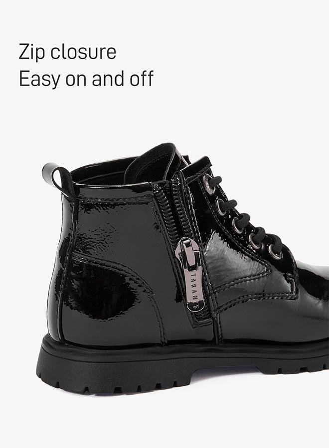 Taranis Taranis Children's Shoes Classic Plaid Patent Boots  - Image 5