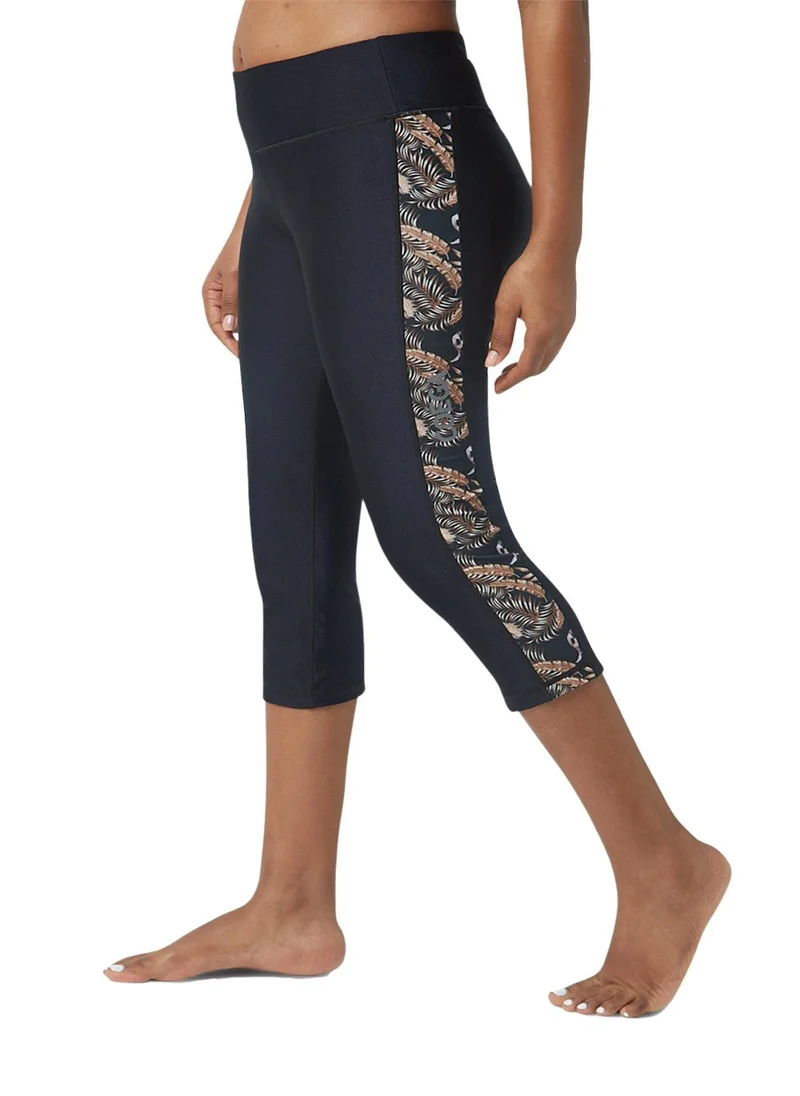 COEGA SUNWEAR COEGA Ladies Tights 3/4 - Nero Golden Flamingo