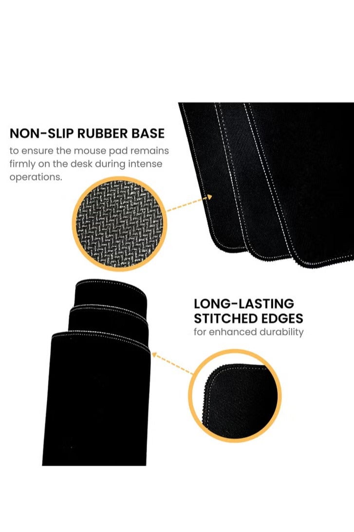 الباندا العملاقة لوحة ماوس ألعاب كبيرة 900 × 400 × 3 مم، حصيرة مكتب كبيرة للوحة المفاتيح وديكور المكتب - دارك كانيون - Image 3