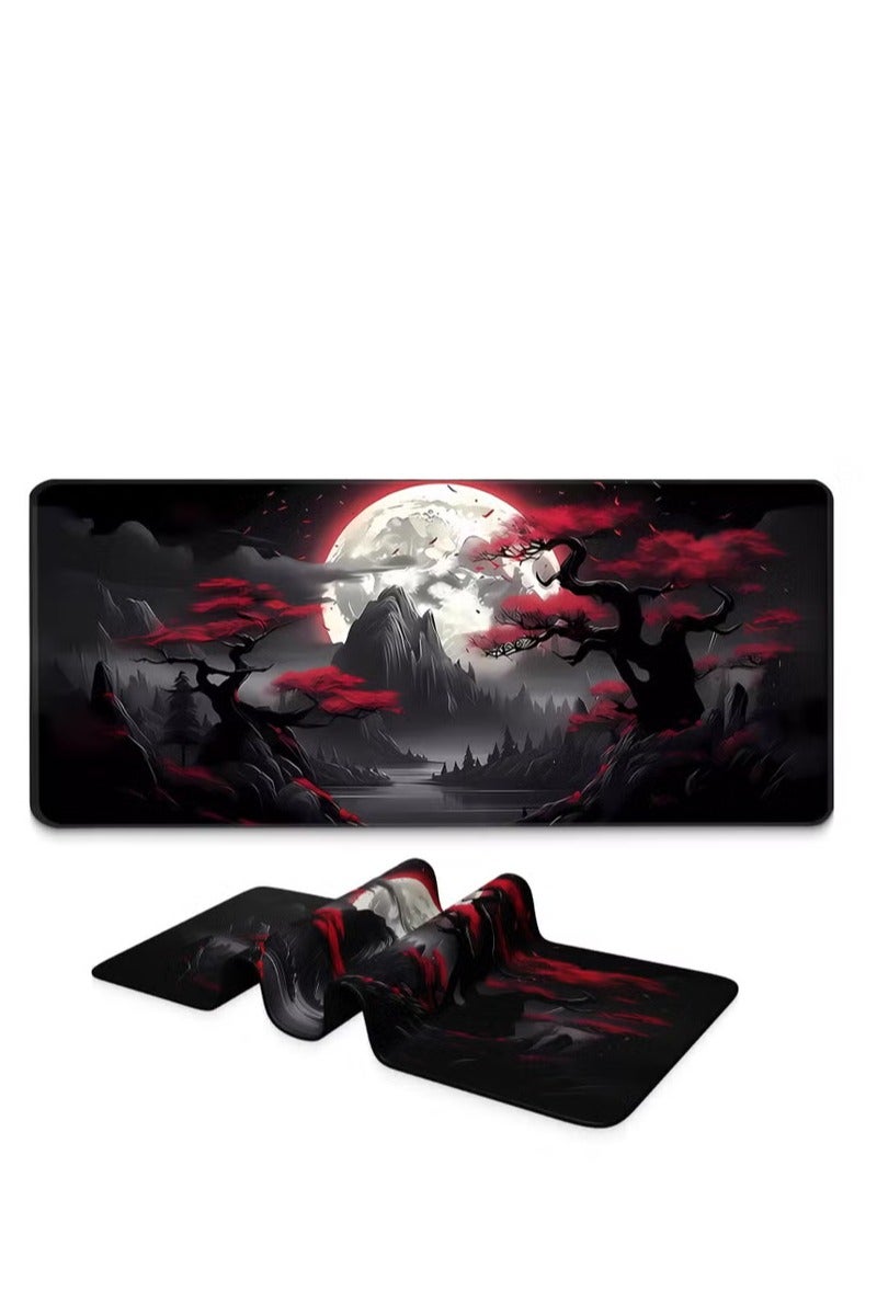 الباندا العملاقة لوحة ماوس ألعاب كبيرة 900 × 400 × 3 مم، حصيرة مكتب كبيرة للوحة المفاتيح وديكور المكتب - دارك كانيون - Image 1