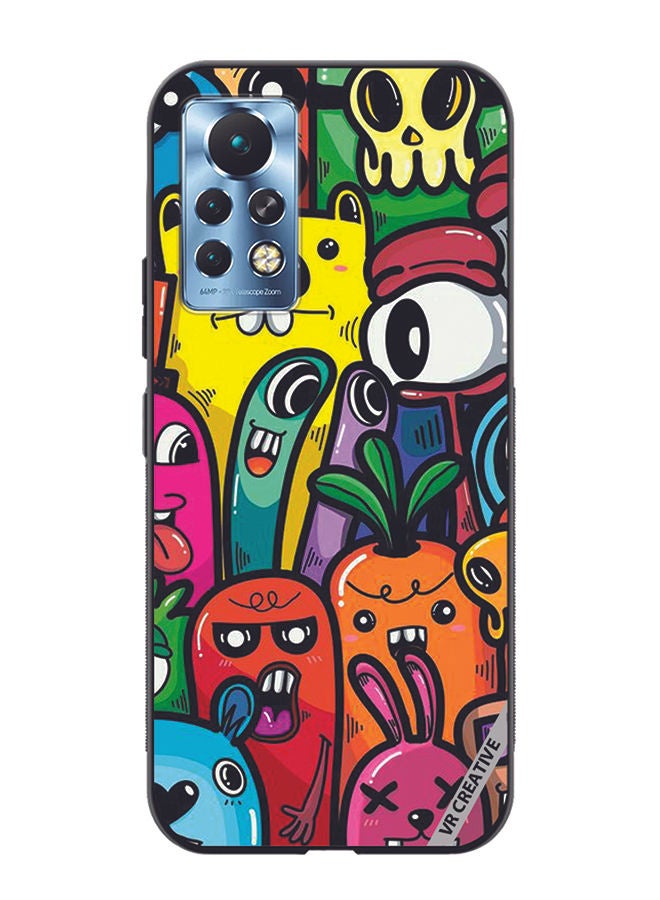 VR CREATIVE Protective Case Cover For Infinix Note 11 Pro Cartoon3 Design Multicolour - Image 1