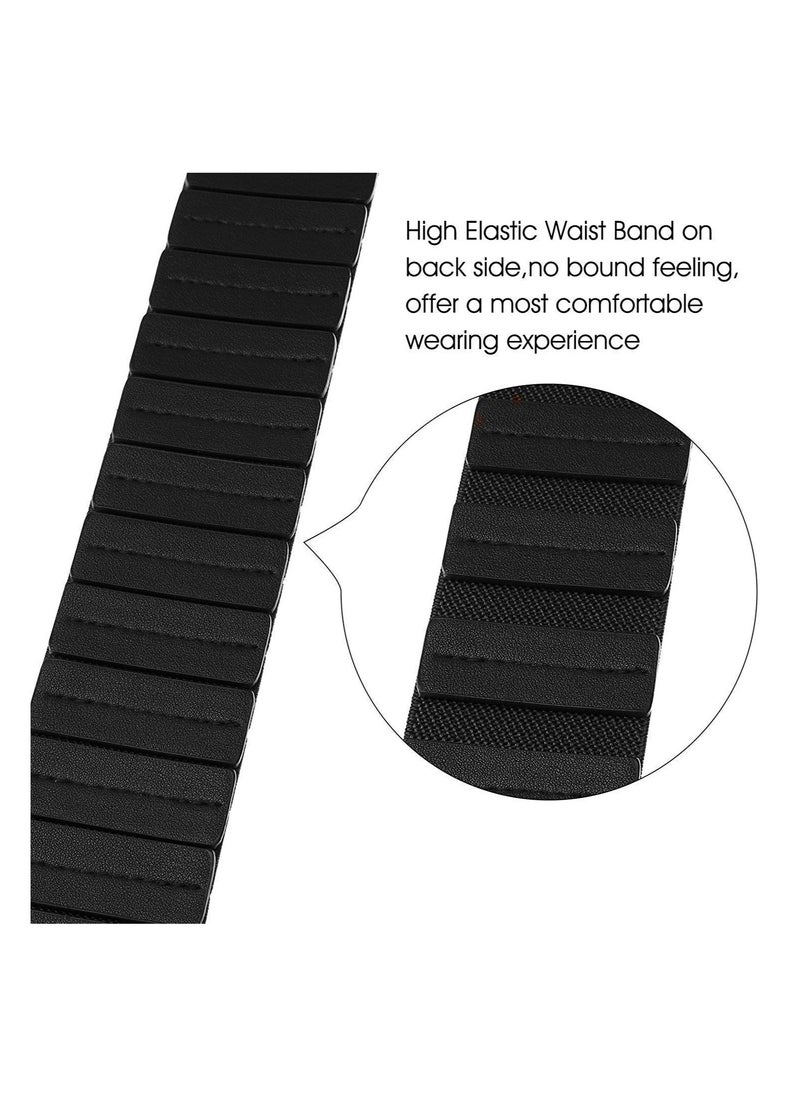 Generic Vintage Women's Wide Elastic Waist Belt with Stylish Interlock Buckle for Fashionable Looks  - Image 4