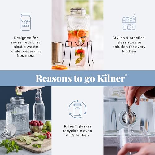 Kilner Replacement Faucet Tap for for 3, 5 & 8 L Glass Drinks Dispensers | Leak-Free Stainless Steel Silicone Washer Tap - Image 4
