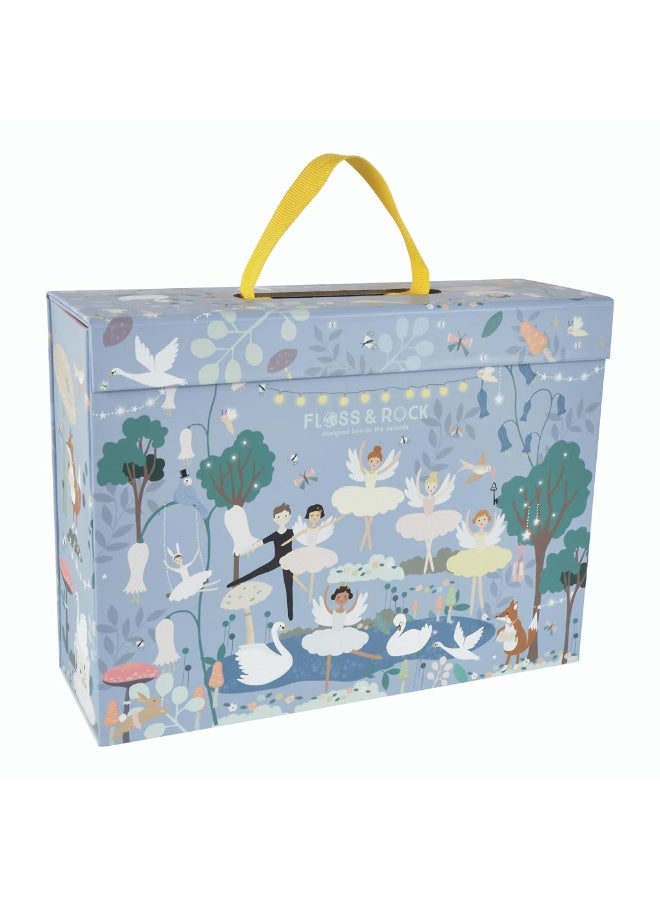 Floss & Rock Enchanted Ballerina Play Box with 15 Wooden Pieces - Image 1