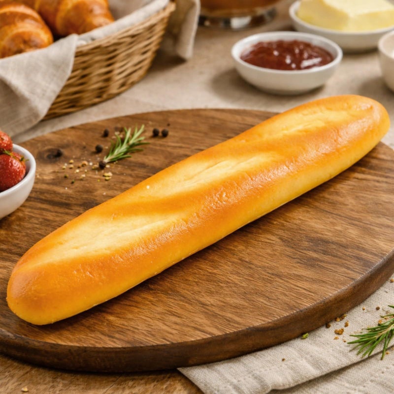 Artificial Yellow Bread Food Model 11 2 Inch Photography Prop Window Display Decor - Image 4