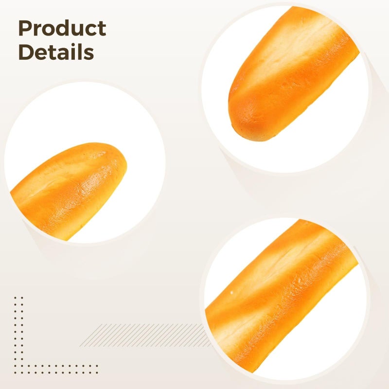 Artificial Yellow Bread Food Model 11 2 Inch Photography Prop Window Display Decor - Image 3