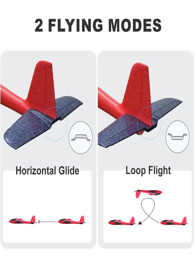HAWK'S WORK 2 Pcs Foam Glider, 33.8" Super Large Airplane Toy Hand Throwing Plane, Outdoor Play & STEM & RC Conversion for Kids & All Age - Image 4
