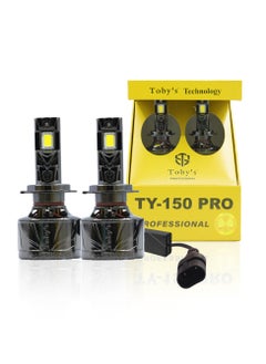 Toby's Toby's TY150 PRO 9006 2 Pieces 300W (Pair) Original Tested LED Headlight Bulb Assembly 30000 Lumens(Pair) 150W/Piece Power Xtreme Bright With Color Temperature 6500K  - Image 1