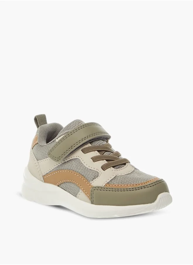 ال بي ال من شو اكسبرس Boys Panelled Sneakers With Hook And Loop Closure