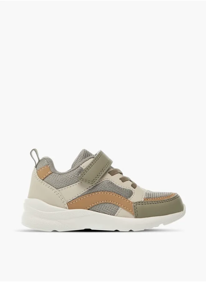 LBL by Shoexpress Boys Panelled Sneakers With Hook And Loop Closure