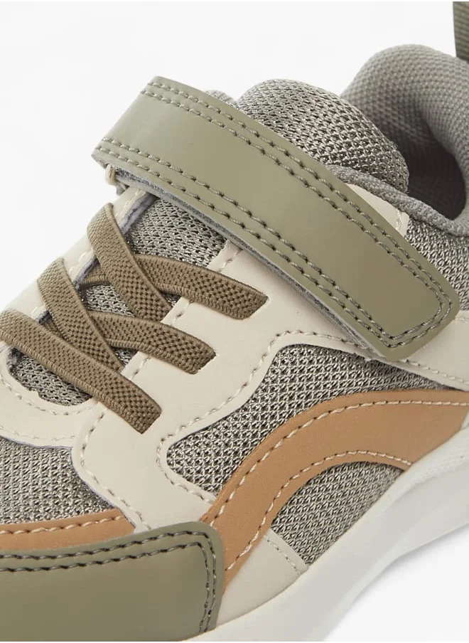 LBL by Shoexpress Boys Panelled Sneakers With Hook And Loop Closure