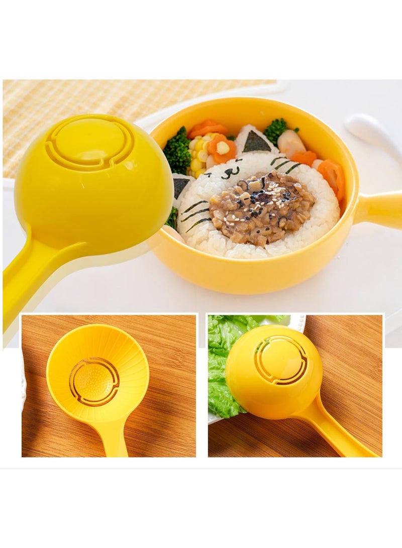 مجموعات ملاعق، ملعقة وصانعة أشكال كرات الأرز، ملعقة غير لاصقة، مناسبة للمطبخ، ملعقة لصنع الأرز والساشيمي خلال موسم رمضان. - Image 2