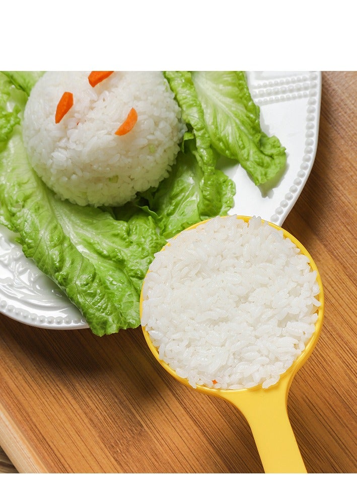 مجموعات ملاعق، ملعقة وصانعة أشكال كرات الأرز، ملعقة غير لاصقة، مناسبة للمطبخ، ملعقة لصنع الأرز والساشيمي خلال موسم رمضان. - Image 4