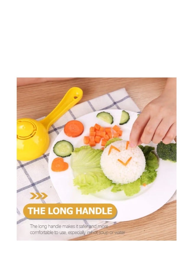 مجموعات ملاعق، ملعقة وصانعة أشكال كرات الأرز، ملعقة غير لاصقة، مناسبة للمطبخ، ملعقة لصنع الأرز والساشيمي خلال موسم رمضان. - Image 5