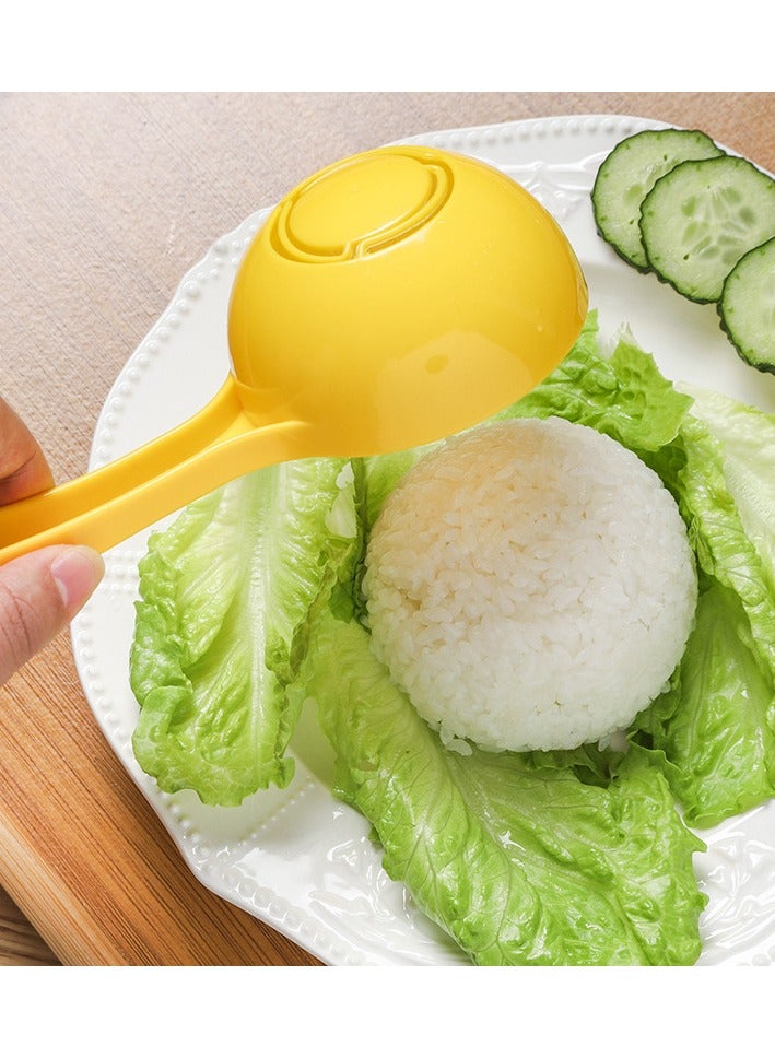 مجموعات ملاعق، ملعقة وصانعة أشكال كرات الأرز، ملعقة غير لاصقة، مناسبة للمطبخ، ملعقة لصنع الأرز والساشيمي خلال موسم رمضان. - Image 1