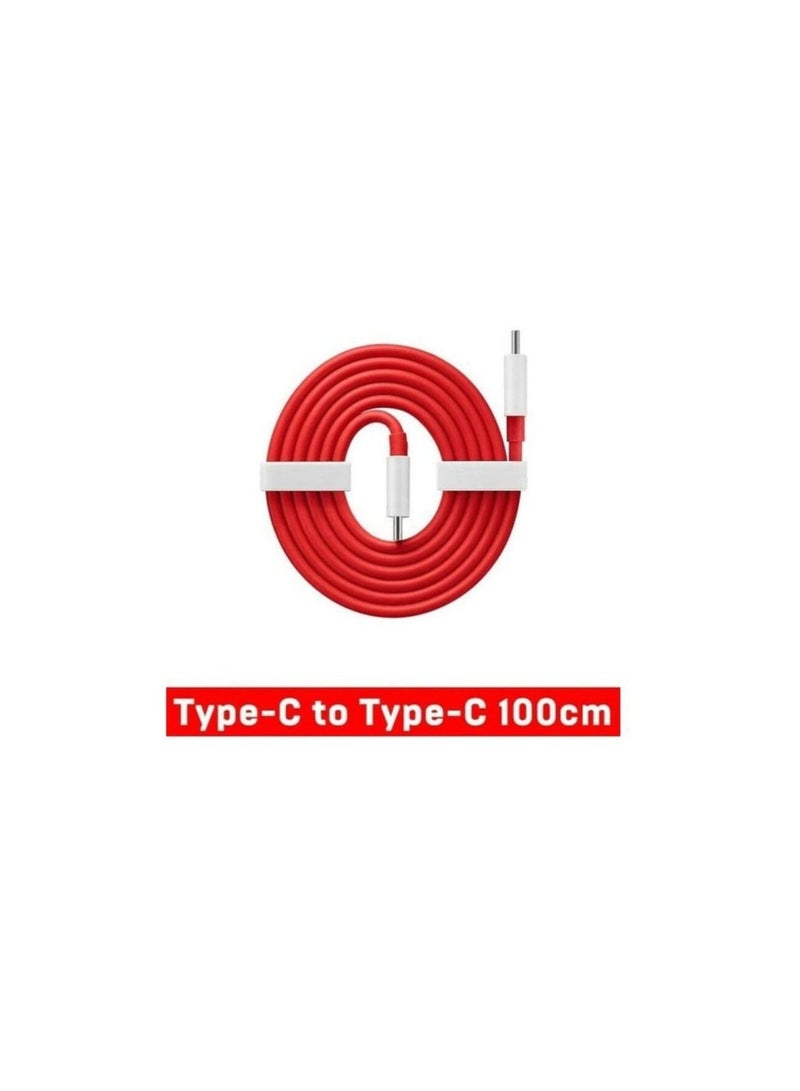OnePlus One OnePlus Warp Charge Type-C to Type-C Original Cable 1m Red - Image 4