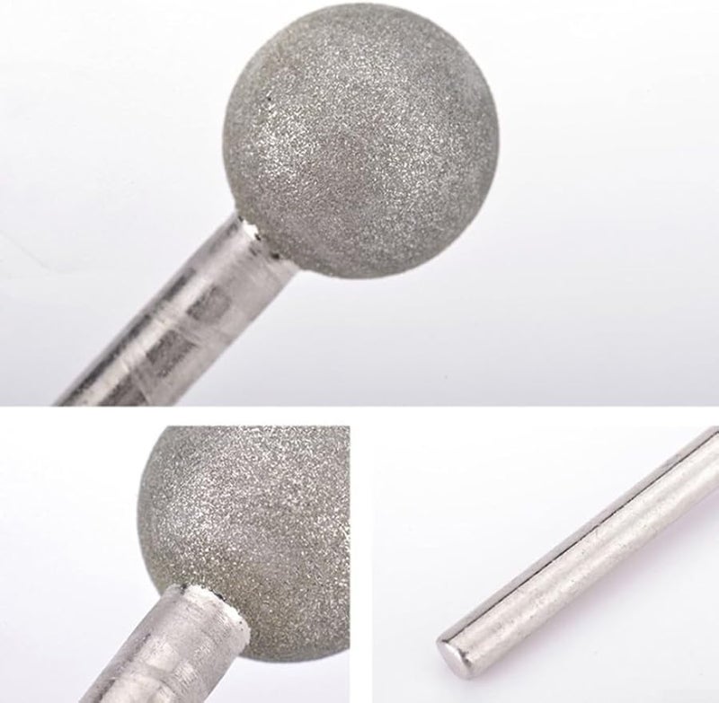 25mm Spherical Head Emery Grinding Bit Rotary Tool for Stone Glass Ceramics - Image 3
