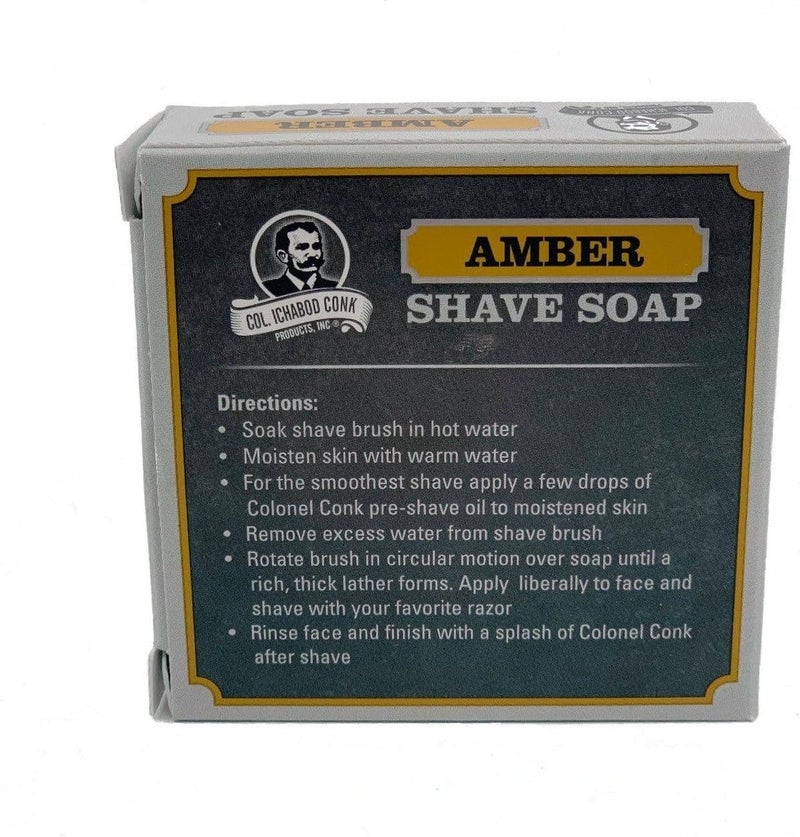 Colonel Conk Col. Conk Amber Shave Soap 2.25 Ounce (Pack of 3) - Image 2