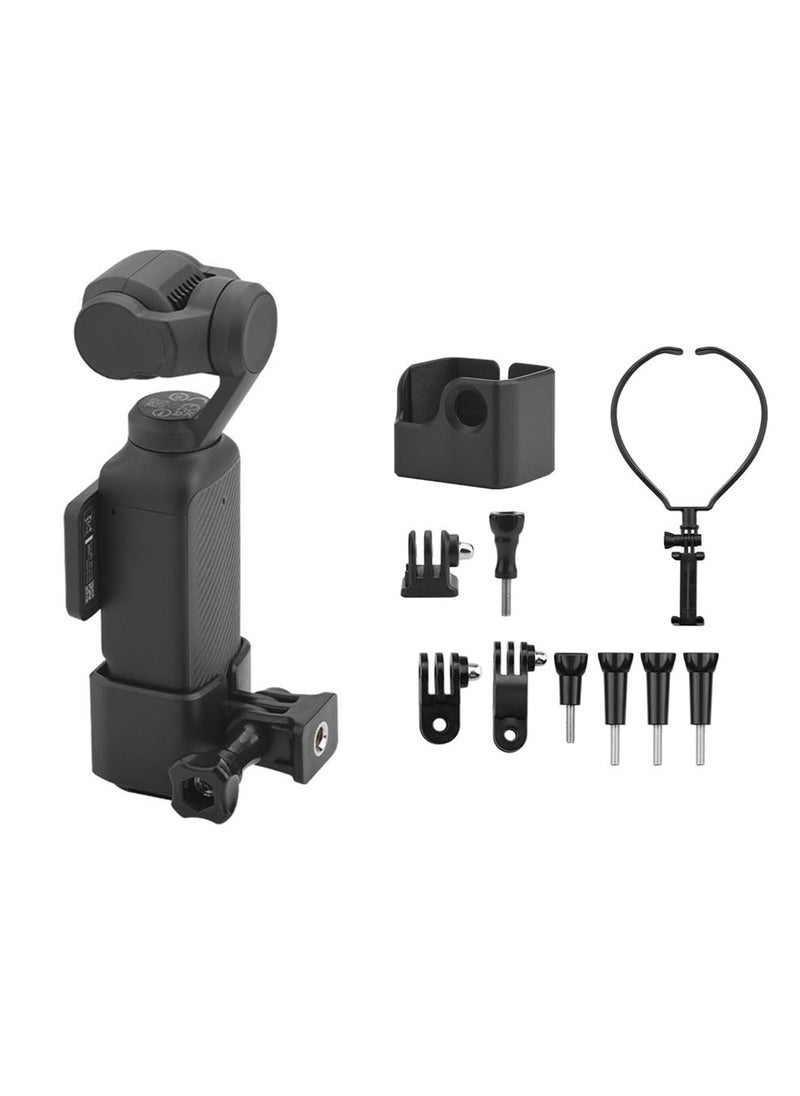 Generic - Expansion Adapter for DJI OSMO POCKET 3 Camera Protective Frame use with Backpack Clips Neck Brackets Headbands Accessories (Adapter Frame Set + Neck Bracket) - Image 1