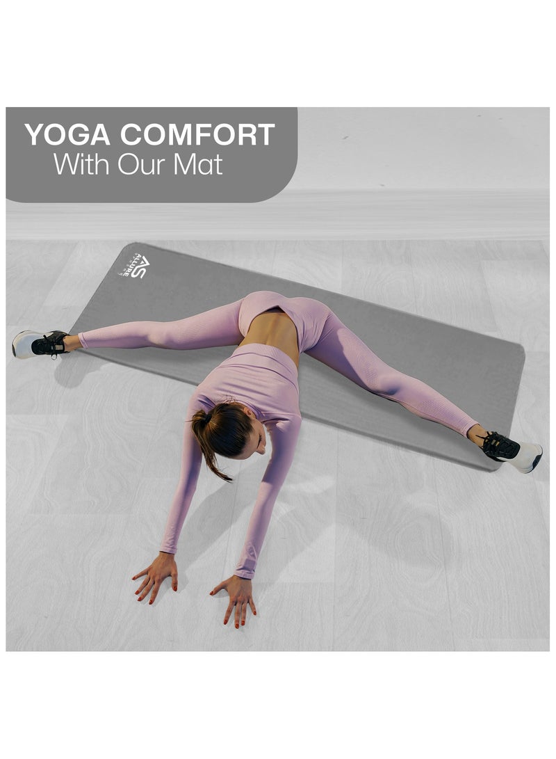Allure Sphere Sphere Yoga Mat 10Mm Thick Double Sided Non-Slip Nbr Exercise Mat - Ideal Floor Mat For Gymnastic Pilates Fitness Workout Stretching - Training Equipment For Home Gym & Outdoor - Image 2