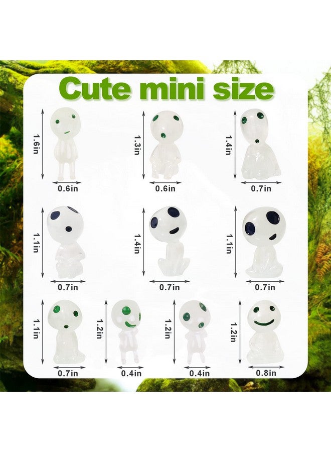 CCINEE 20Pcs Glow in Dark Tree Elves Fairy Luminous Ghost Micro Landscape Accessories Miniature Tree Elves Decoration for Garden Landscape Aquarium Dollhouse Potted Plants Decoration - Image 2