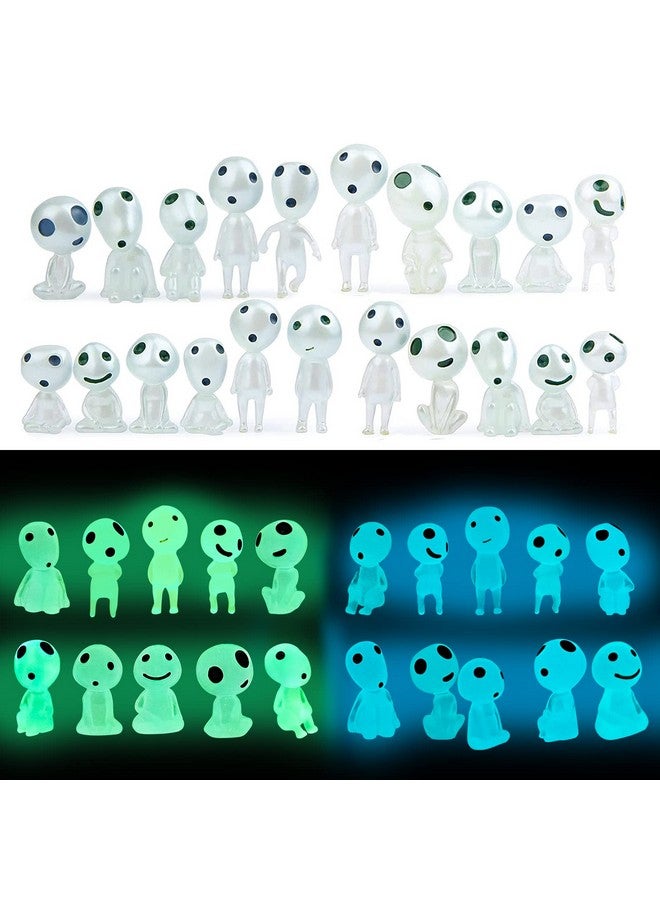 CCINEE 20Pcs Glow in Dark Tree Elves Fairy Luminous Ghost Micro Landscape Accessories Miniature Tree Elves Decoration for Garden Landscape Aquarium Dollhouse Potted Plants Decoration - Image 1