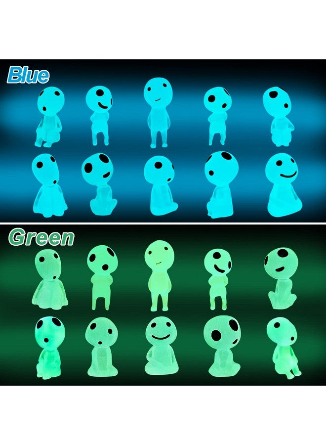 CCINEE 20Pcs Glow in Dark Tree Elves Fairy Luminous Ghost Micro Landscape Accessories Miniature Tree Elves Decoration for Garden Landscape Aquarium Dollhouse Potted Plants Decoration - Image 4