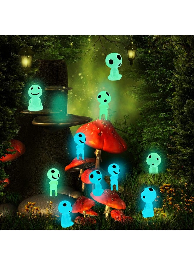 CCINEE 20Pcs Glow in Dark Tree Elves Fairy Luminous Ghost Micro Landscape Accessories Miniature Tree Elves Decoration for Garden Landscape Aquarium Dollhouse Potted Plants Decoration - Image 5