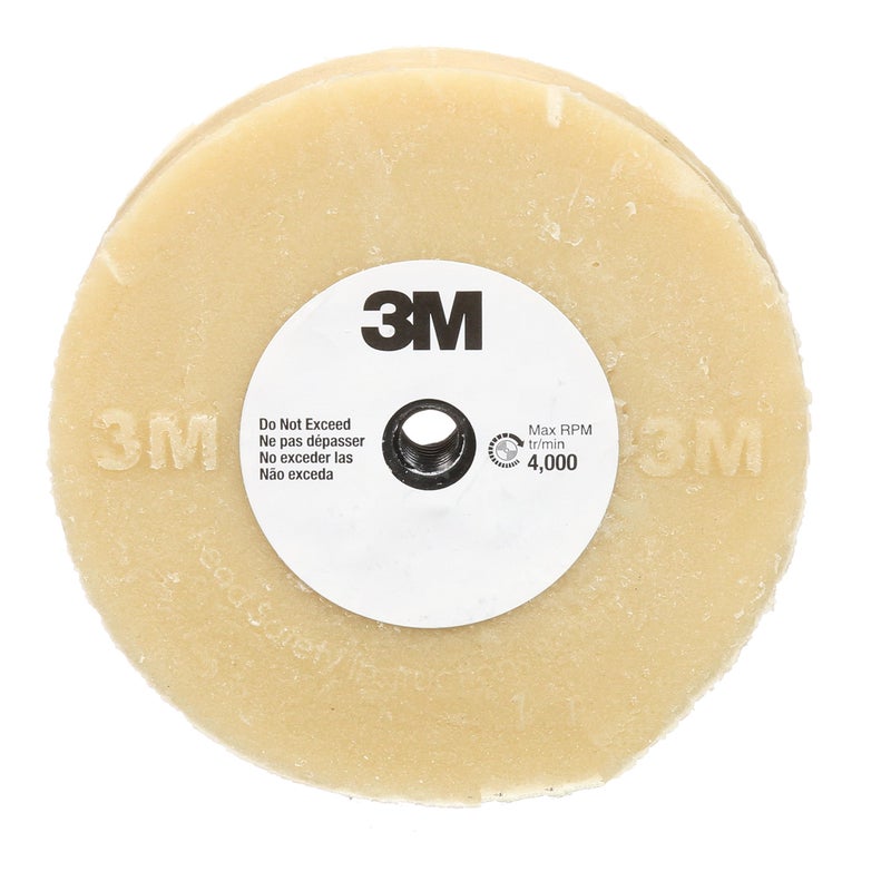 3M Stripe Off Wheel â€“ Adhesive Remover â€“ Eraser Wheel â€“ Removes Decals, Stripes, Vinyl, Tapes and Graphics â€“ 4â€ diameter x 5/8â€ thick â€“ 07499 â€“ Pack of 1 - Image 1