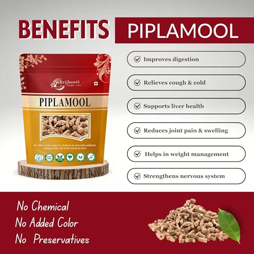 Brijbooti Pipla Mool (200 gm) | Piplamool Dampa | Piplamool | Peepla Mool | FSSAI, GMP, ISO Certified - Image 2