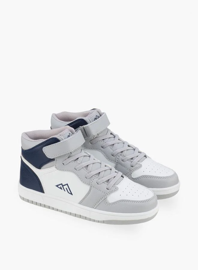 Oaklan By Shoexpress Boys Hook & Loop High Top School Sneakers