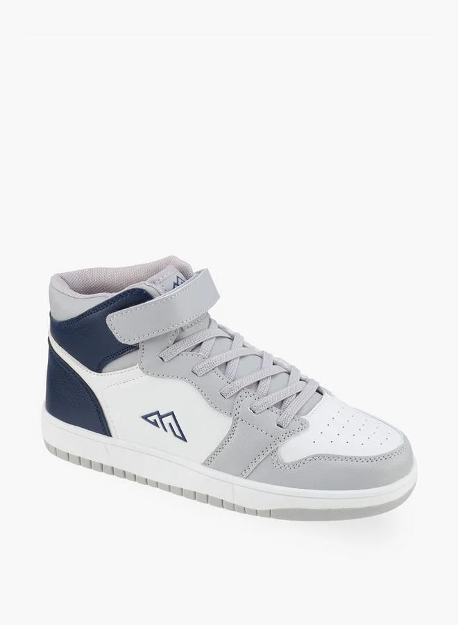 Oaklan By Shoexpress Boys Hook & Loop High Top School Sneakers