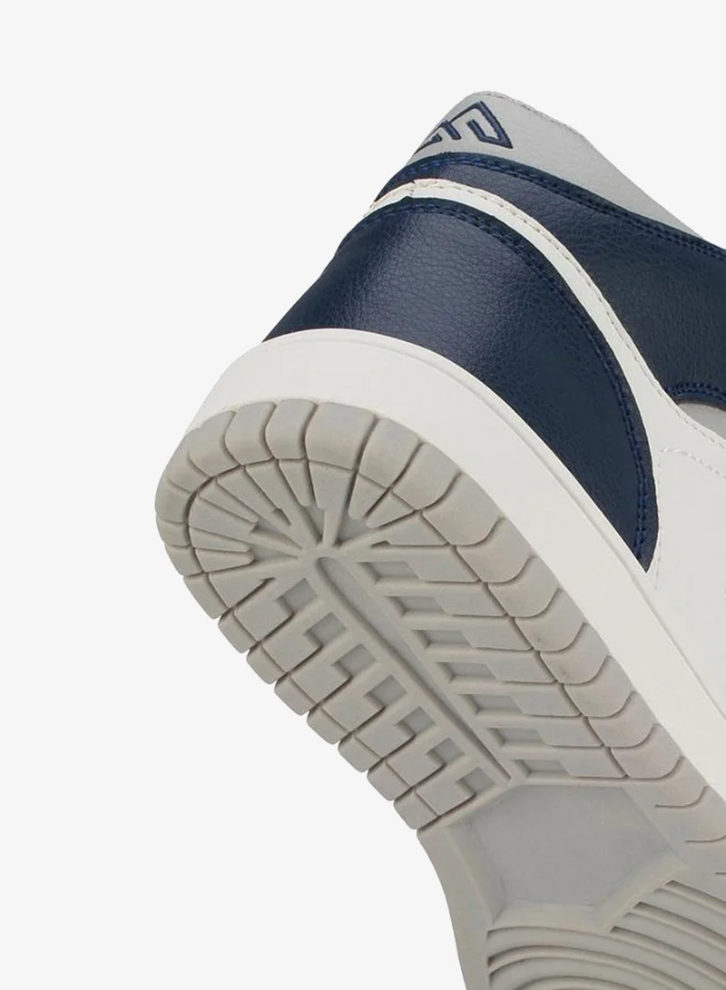 Oaklan By Shoexpress WHITE Boys Hook & Loop High Top School Sneakers for Men | Best Price UAE