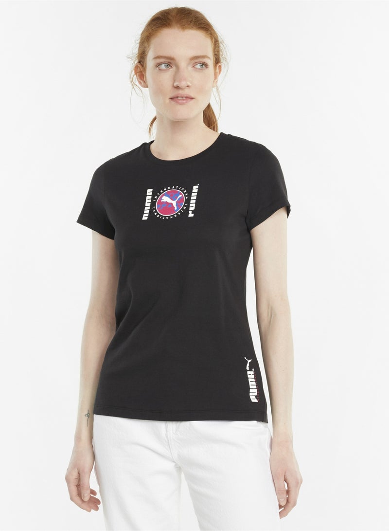 PUMA International Womens Graphic T-Shirt  - Image 1