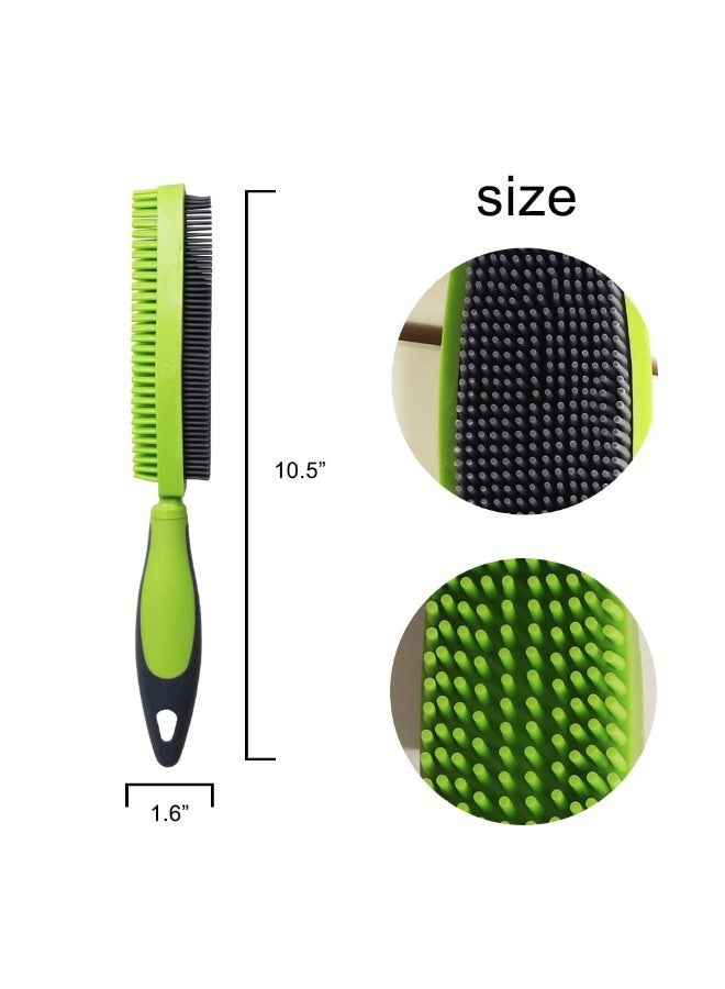 Rubber Hair Removal Brush for Couch Clothes   Hair Carpet, Also Used as Bath Brush with Massage Effect - Image 2