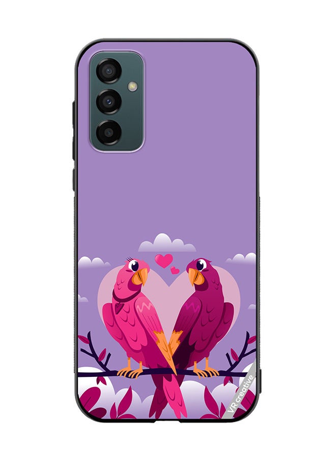 VR CREATIVE Protective Case Cover For Samsung Galaxy F23 Love Birds Design Multicolour - Image 1