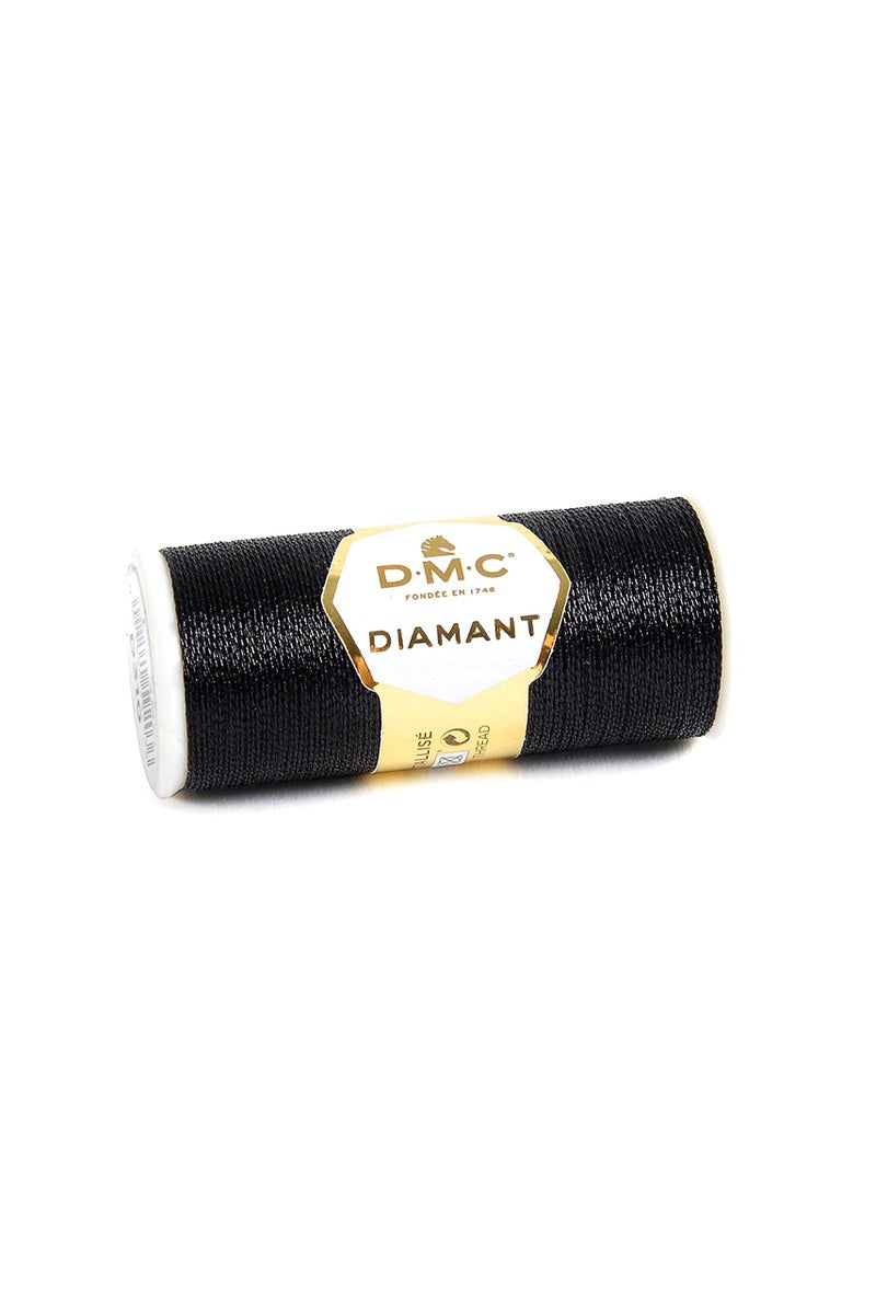 DMC Diamant Metallic Needlework Thread, 38.2-Yard, Ebony
