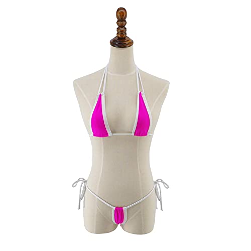 SHERRYLO Micro Bikini Mini G-String Thong Bathing Suit Extreme Swimsuit Women Fushia - Image 4