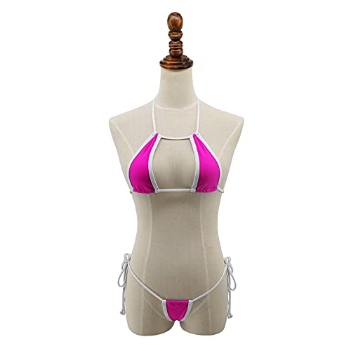 SHERRYLO Micro Bikini Mini G-String Thong Bathing Suit Extreme Swimsuit Women Fushia - Image 3