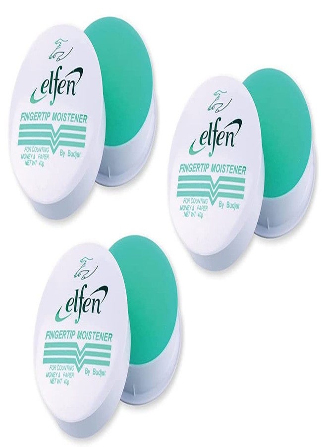 elfen 3 x Elfen Odorless Non-Slip Counting Money Paper Acid Free 40 g. Fingertip Moistener - Image 1
