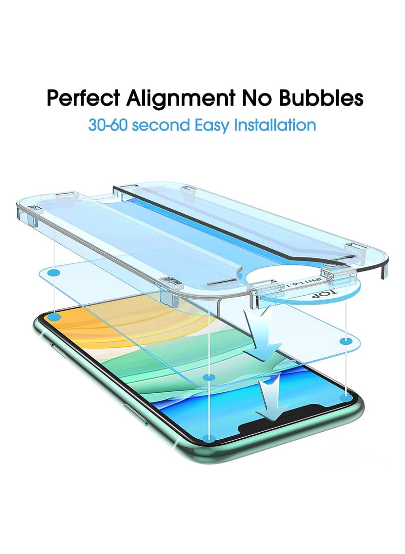 Amfilm amFilm 2 Pack OneTouch Glass Screen Protector for iPhone 11, iPhone XR (6.1") with Easy Installation Kit  - Image 2