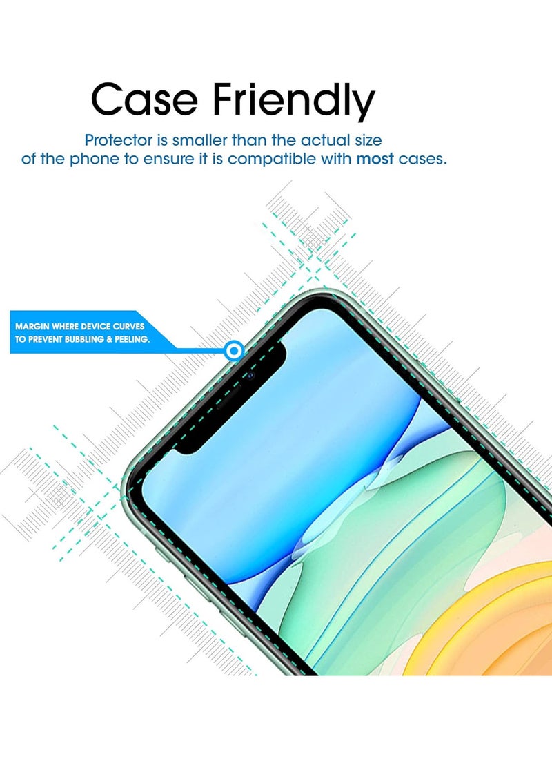 Amfilm amFilm 2 Pack OneTouch Glass Screen Protector for iPhone 11, iPhone XR (6.1") with Easy Installation Kit  - Image 4