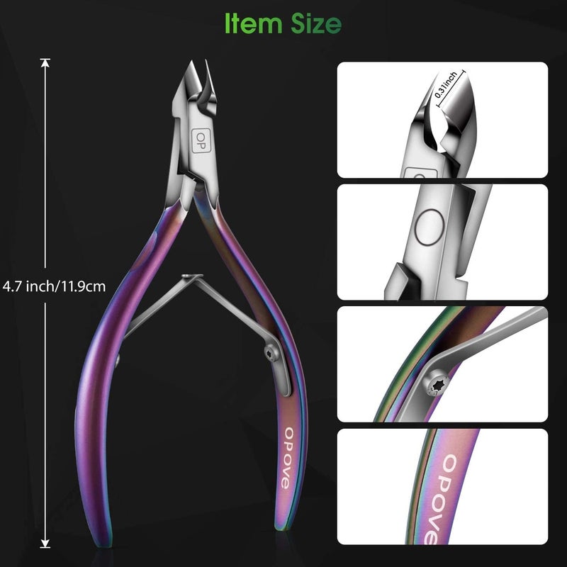 opove X7 Cuticle Nippers - Rainbow Gradient - Image 4