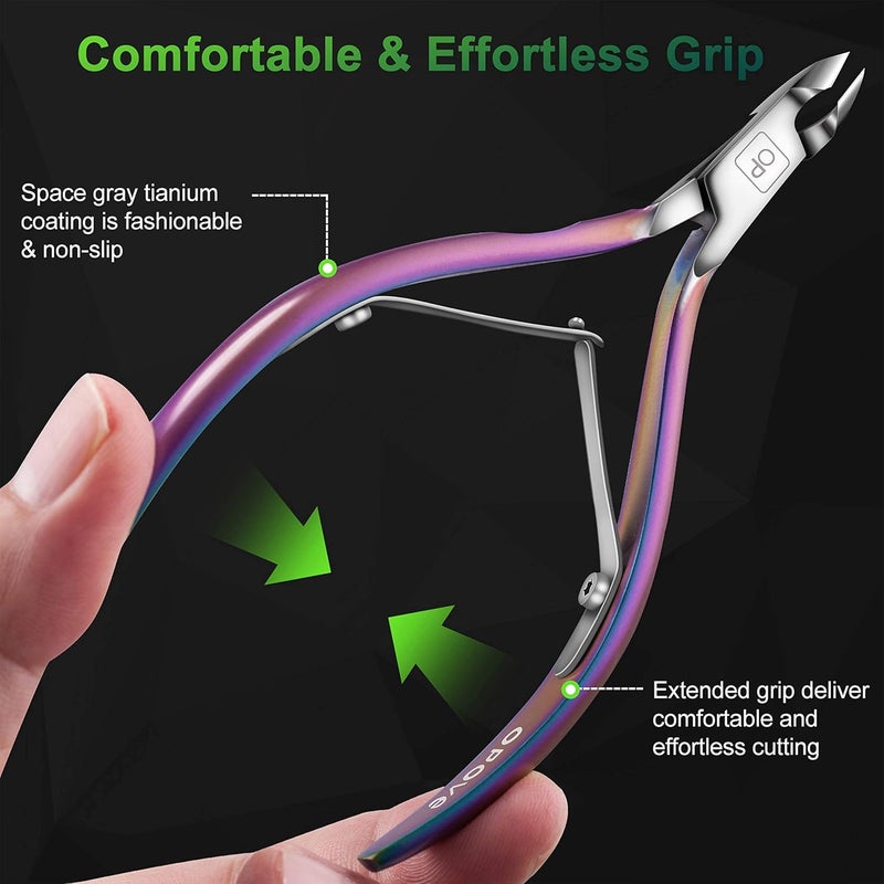 opove X7 Cuticle Nippers - Rainbow Gradient - Image 3